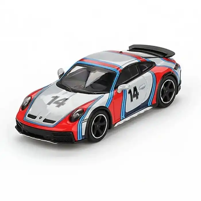 Mini GT 1/64 Porsche 911 Dakar Ice Grey Metallic Rally 1978