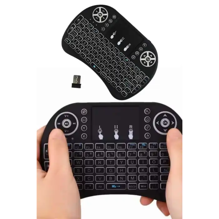 Mini Klavye Gaming Pc Playstation Ledli Mouse Rgb Mouse Bluetooth Usb