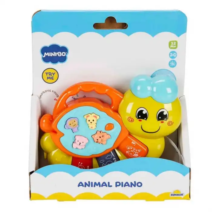 Minibo Sesli ve Işıklı Piyanolu Tırtıl