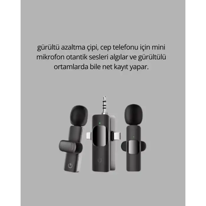 Mobil Uyumlu Mikrofon - Dış Mekân İçin İdeal