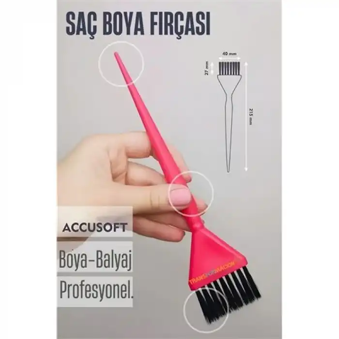 BX Dar Uçlu Saç Boya Fırçası Balyaj Fırçası Professional