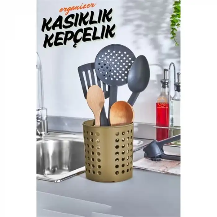 BX Kaşıklık Kepçelik Organizer LATTE