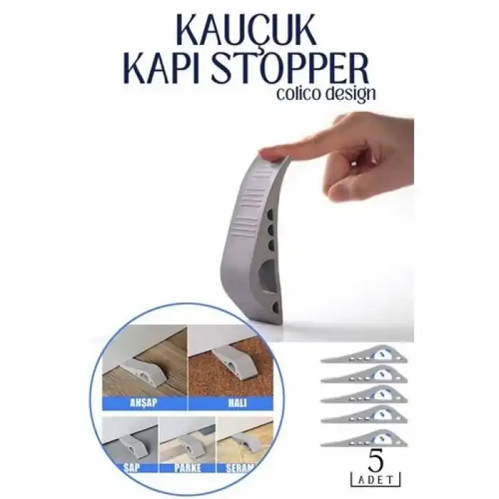 BX Kauçuk Kapı Stopperi Colico Design 5 Adet