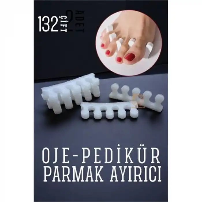 BX Oje Parmak Ayırıcı Pedikür Süngeri 132 Çift