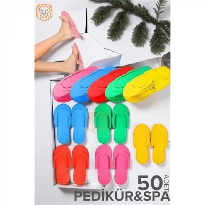 Tek Kullanımlık Pedikür Terliği - Spa Terliği Kullan-at Terlik 50 ÇİFT