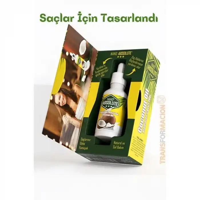 BX Saçlar İçin Hindistan Cevizi Yağı 50 Ml Nano Absolute