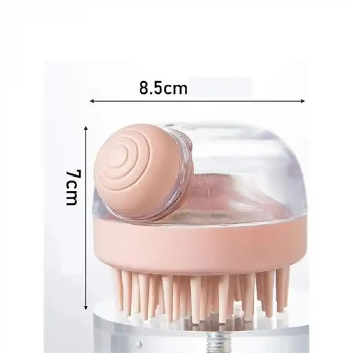 BX Şampuan Hazneli Silikon Peeling ve Masaj Fırçası
