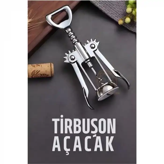 Tirbuşon Şarap Açacağı ve Şişe Açacağı