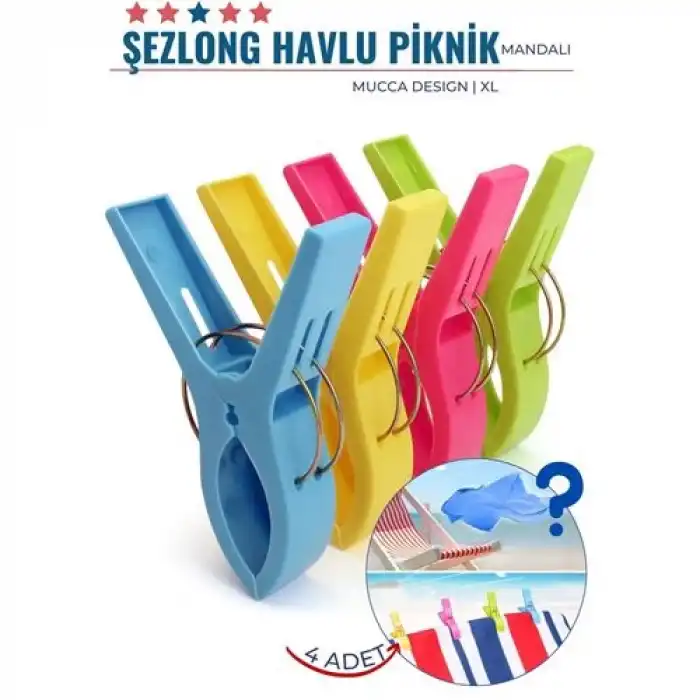 BX XL Plaj Havlu Şezlong Piknik Mandalı 4 ADET Mucca Design