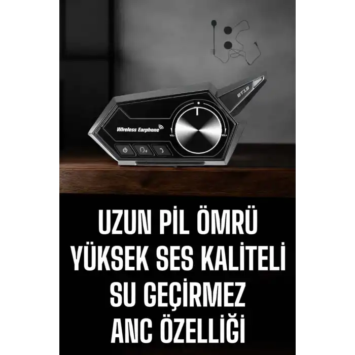 Motorcu Kulaklığı Kask Kulaklığı ANC Özelliği Sesli Görüşme Özelliği