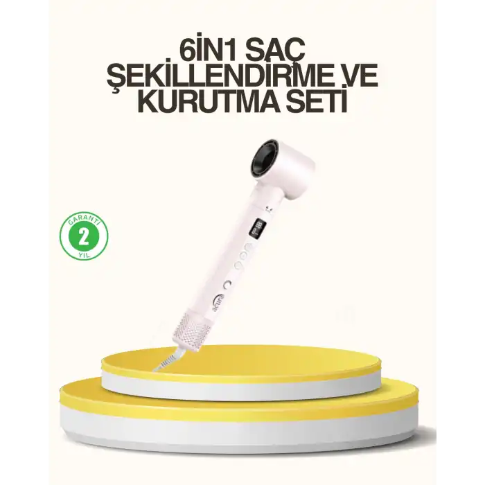 Motorlu LCD Ekranlı Saç Şekillendirme Seti