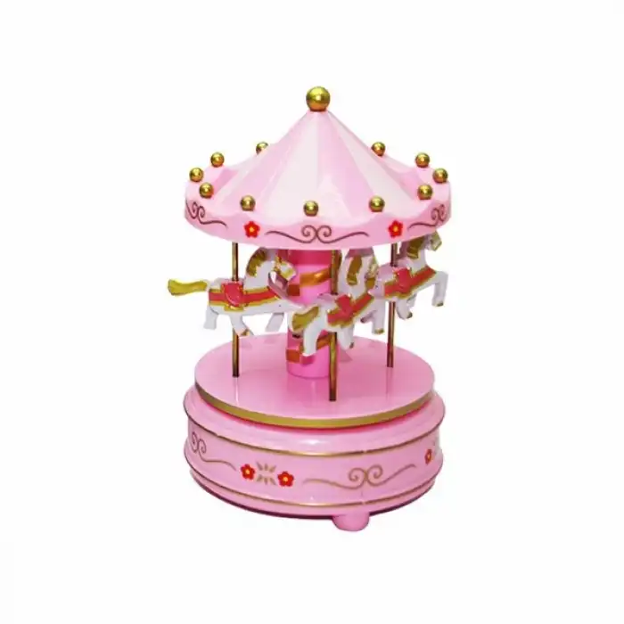 Music Box Carousel Müzikli Atlı Karınca Bx40