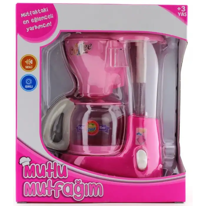 Mutlu Mutfağım Mini Kahve Makinasi Açık Pembe 0037