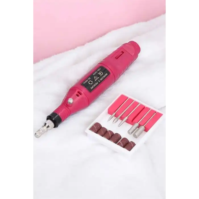 Nasır Temizleyici Manikür Pedikür Seti Elektrikli Usb Girişli