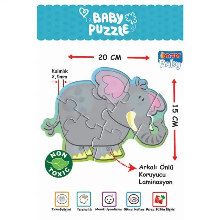 BX 1703 BABY PUZZLE BENİM İLK HAYVANLAR PUZZLEM
