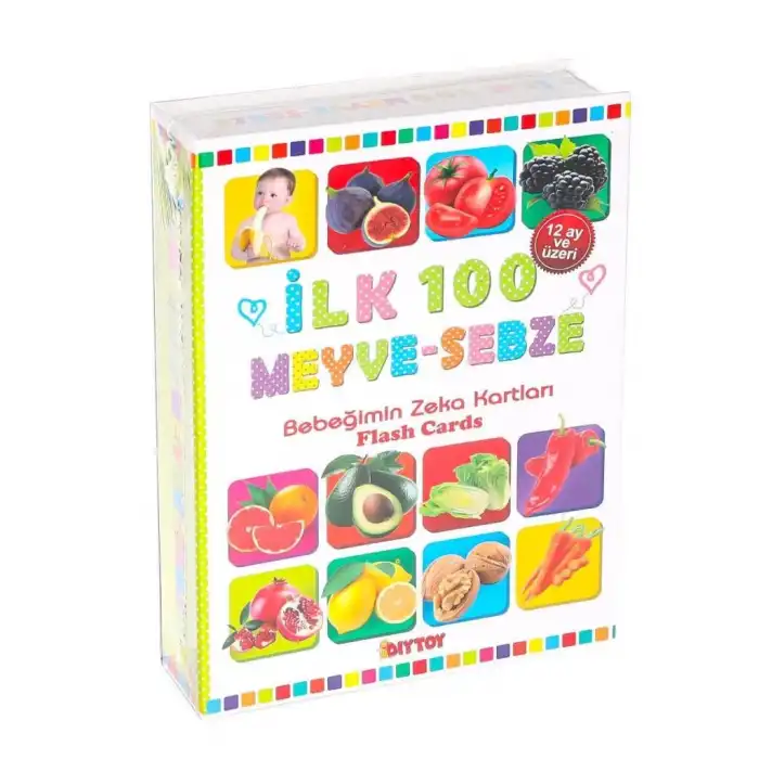 BX 1765 FLASH CARD İLK 100 MEYVELER EĞİTİCİ KARTLAR