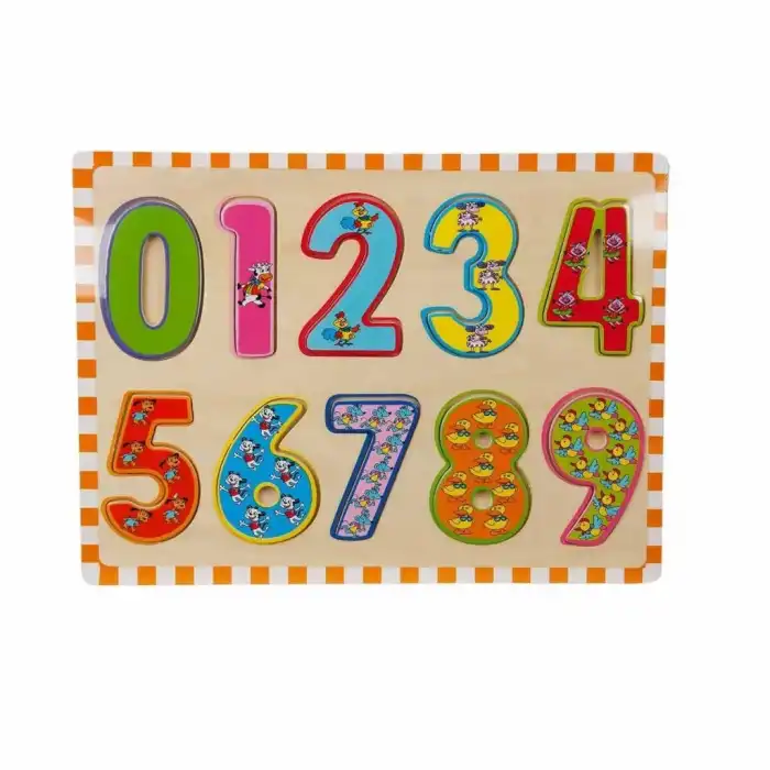BX 5215 -Wooden Puzzle Numbers 10 Parça