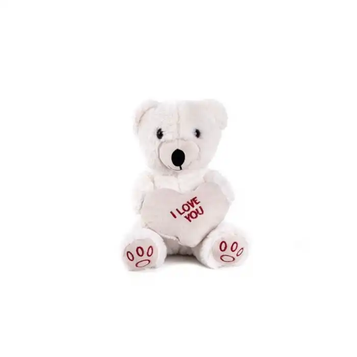 BX 5520 50 CM BEYAZ KALPLİ AYICIK
