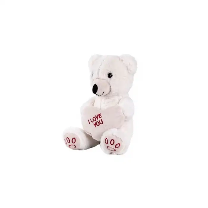 BX 5520 50 CM BEYAZ KALPLİ AYICIK
