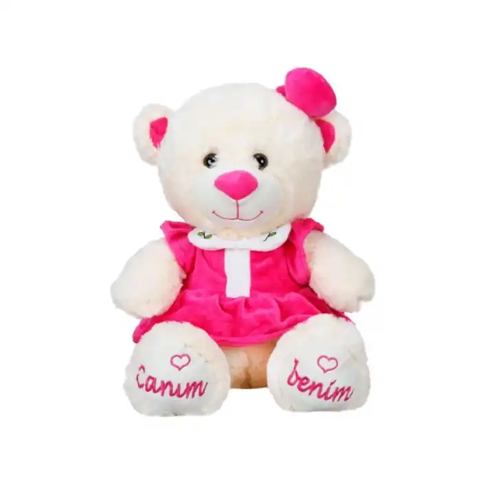 BX  8331 Canım Benim Elbiseli Peluş Ayı -Sunman