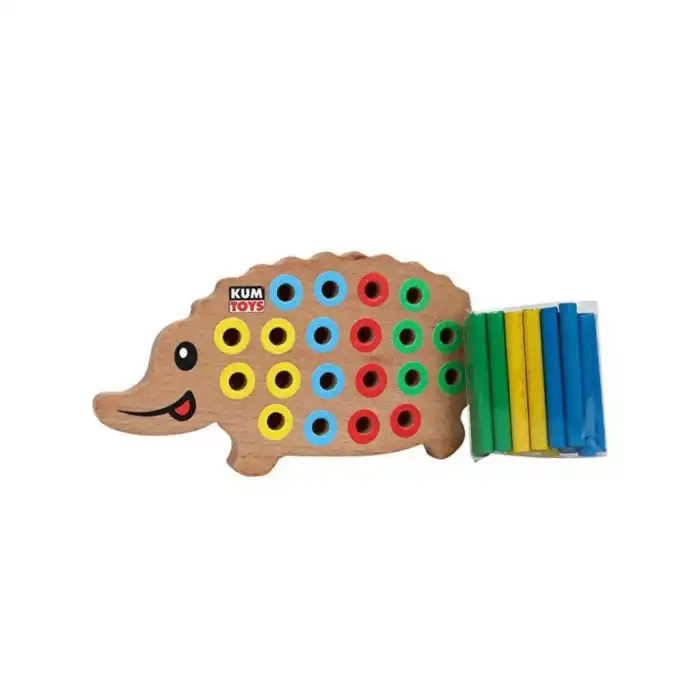 BX  KM5655 Ahşap Kirpi Bultak -Kumtoys