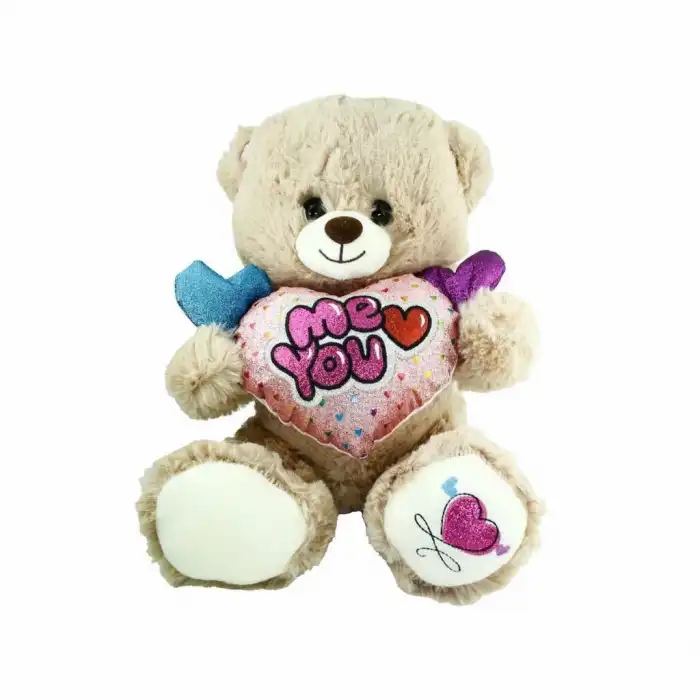 BX PJH2322 Peluş Kalpli Ayı 30 cm