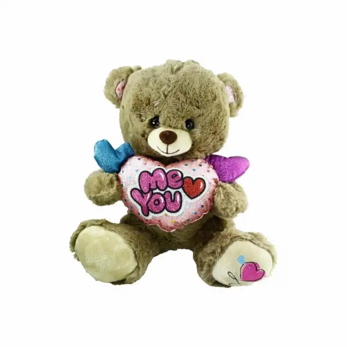 BX PJH2322 Peluş Kalpli Ayı 30 cm