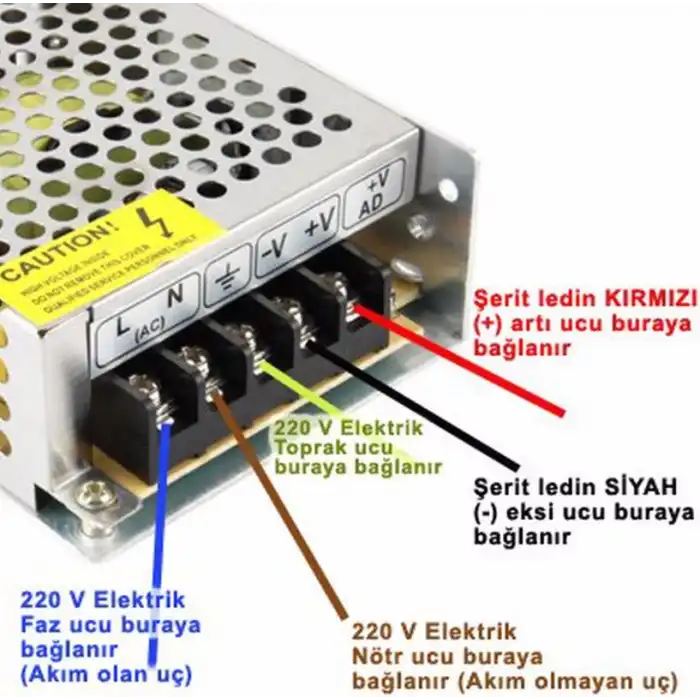 NOAS YL25 0250 Süper Slim 21A Led Trafosu 12V 250W
