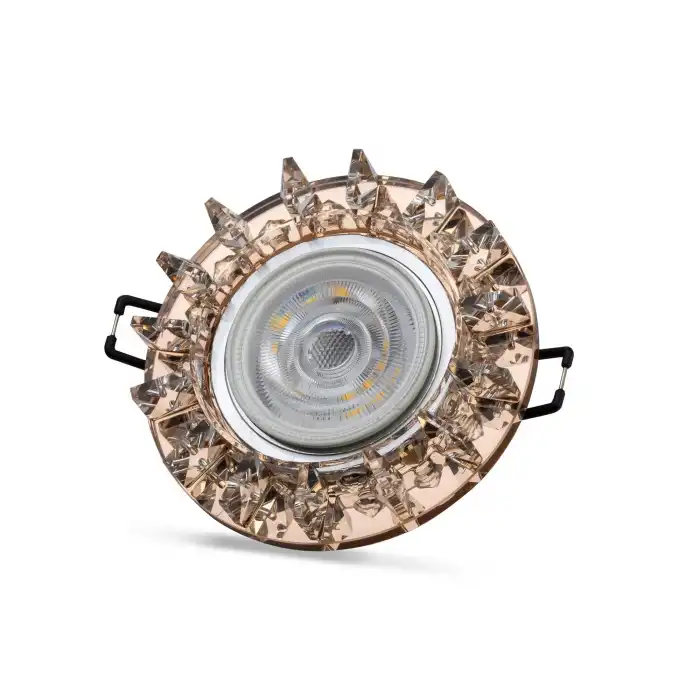 NOAS YL65 1687 Podos Led Çerçeveli 4000K Kristal Cam Spot Kasa - Priz ve Anahtar İçin Uyumlu Çerçeve