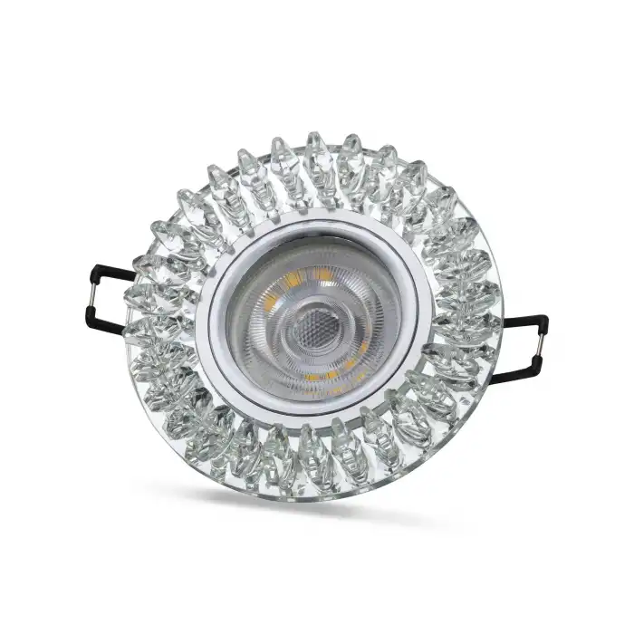NOAS YL65 1727 Troya Led Çerçeveli 4000K Kristal Cam Spot Kasa - Priz ve Anahtar İçin Uyumlu Çerçeve