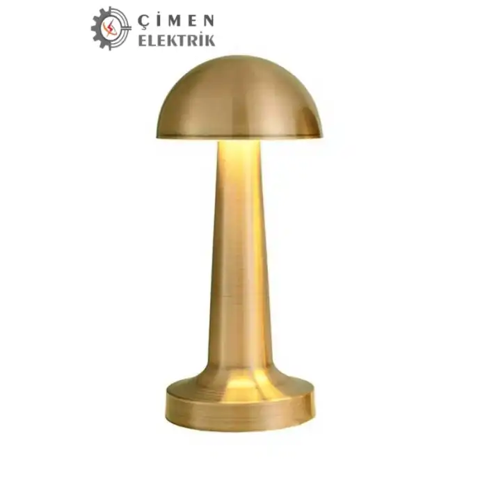 NOAS YL86 1230 Atina Şarjlı Gold Masa Lambası 3 Renk