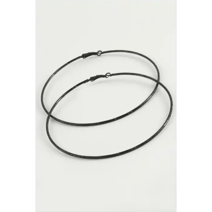 Noktalı Metal Halka Küpe 8-9-10 cm