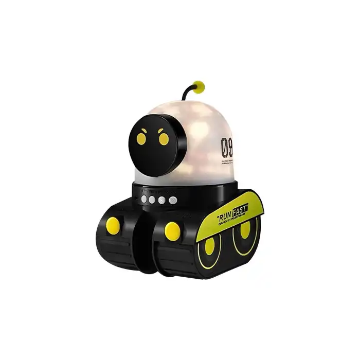 ÇOCUKLAR İÇİN EĞİTİCİ VE EĞLENCELİ ROBOT TEMALI PROJEKTÖR GECE LAMBASI