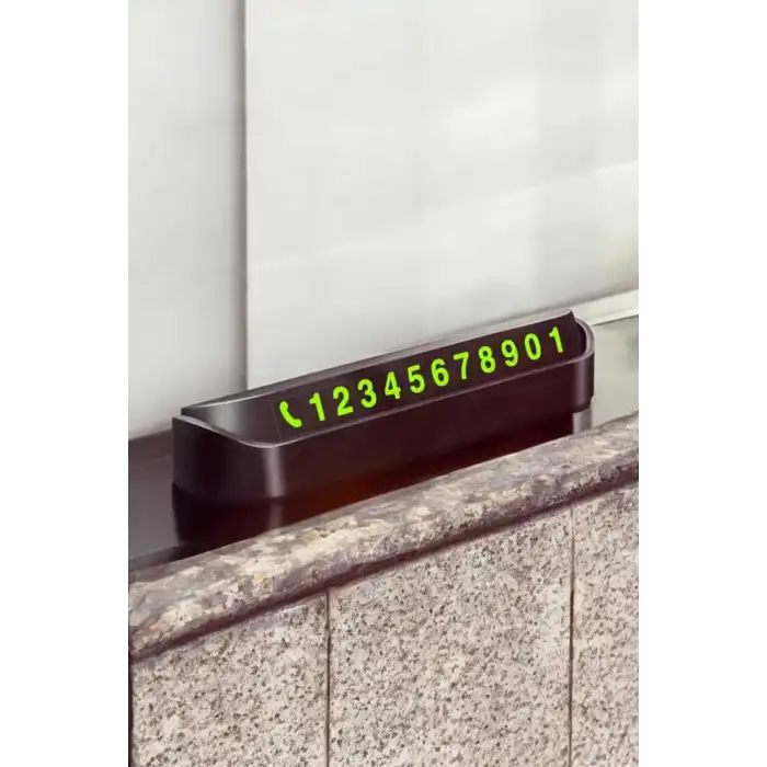 Numaralık Araç İçi Araba Araç Park Numaratör Telefon Numarası Yazma