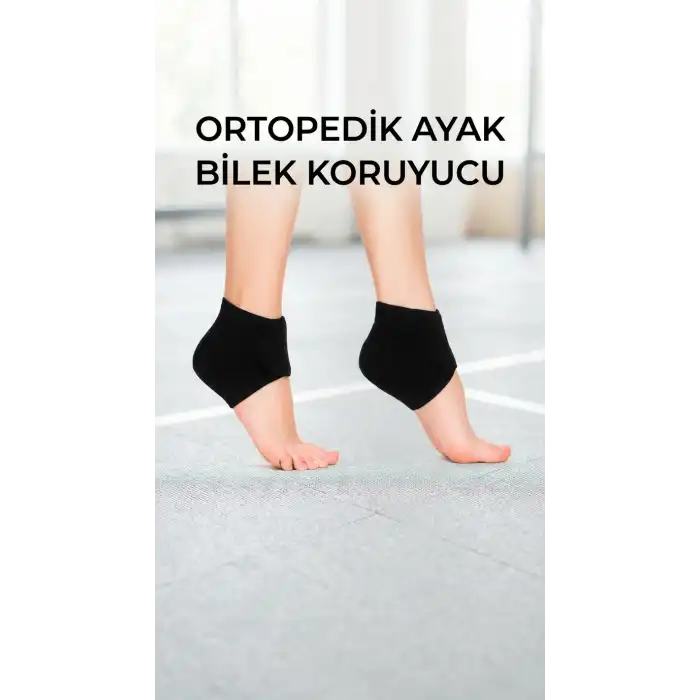 Ortopedik Topuk Dikeni Destekli Silikonlu Çorap 2li Set