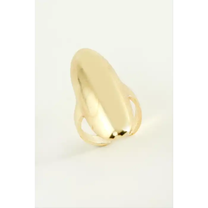 Oval Metal Yüzük