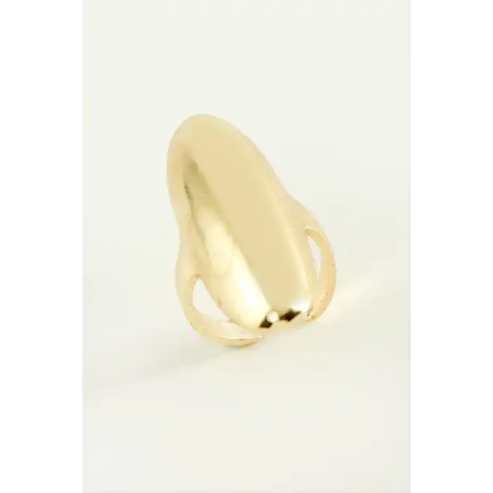 Oval Metal Yüzük