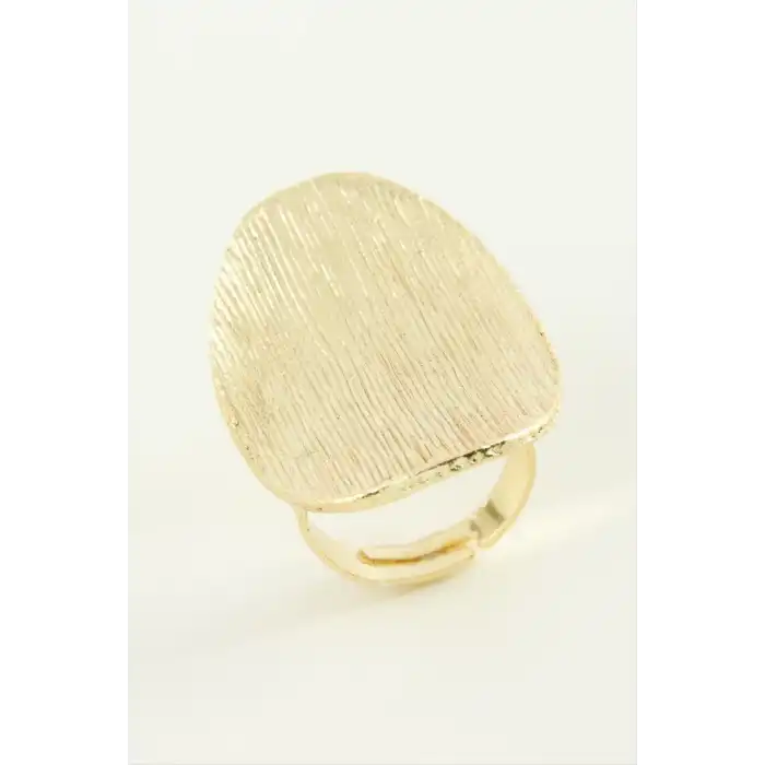 Oval Metal Yüzük
