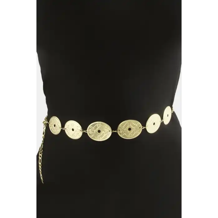 Oval Metal Zincir Kemer