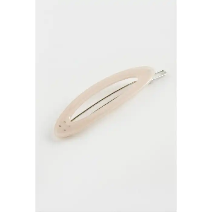 Oval Taşlı Klipsli Toka
