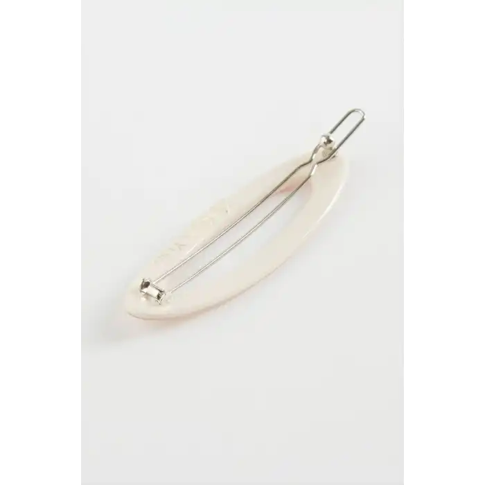 Oval Taşlı Klipsli Toka