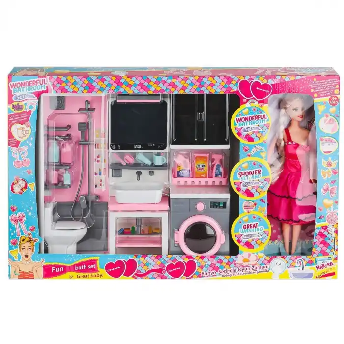 OYD-02393 Bebek ile Banyo Seti Oyun Zamanı