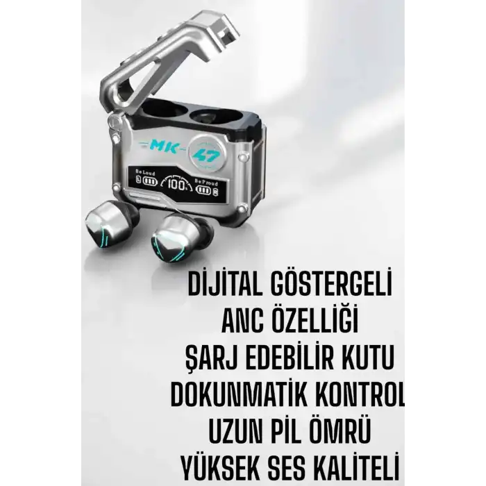 Oyuncu Kulaklığı Bluetooth Bağlantılı ANC Özelliği 5.0 Bluetooth
