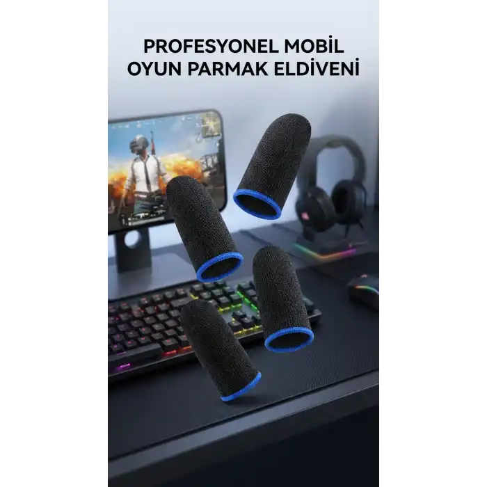 Oyuncu Parmaklık Eldiven Dayanıklı Tasarım Bilgisayar Kontrolü İçin