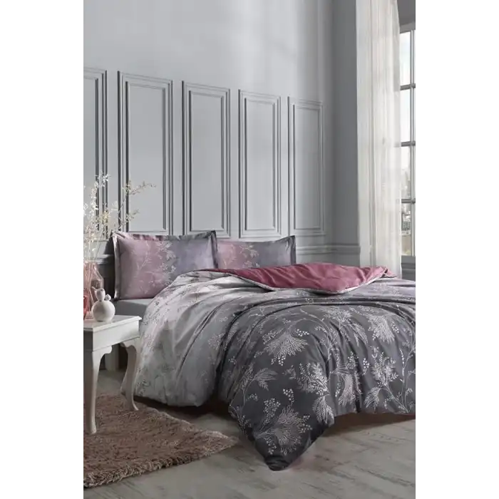 Özdilek Çift Kişilik Ranforce Nevresim Takımı Ditsy Mor