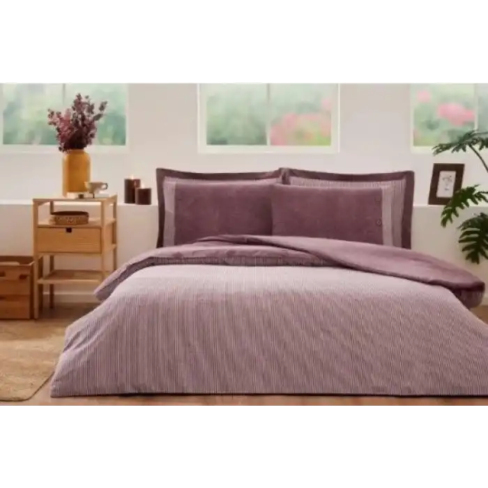 Özdilek Çift Kişilik Ranforce Nevresim Takımı Natural Deco Rose