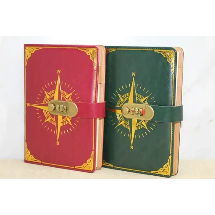Özel Tasarım Şifreli Deri Defter