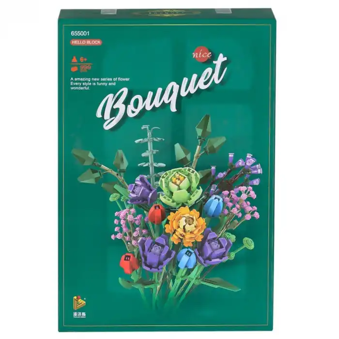 P655001 Panlos Çiçek Buketi 999 Parça Blok Seti -Vagon life