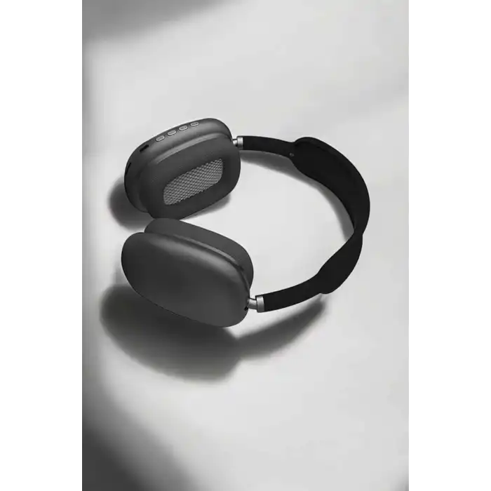 P9 Plus Hi-fi Ses Kalitesi Ayarlanabilir Mikrofonlu Bluetooth Kulaklık Siyah