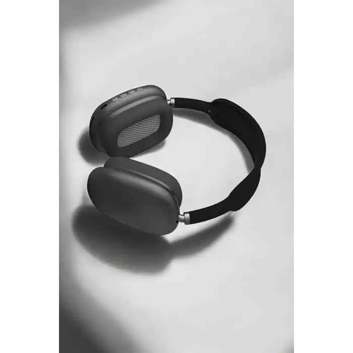 P9 Plus Hi-fi Ses Kalitesi Ayarlanabilir Mikrofonlu Bluetooth Kulaklık Siyah
